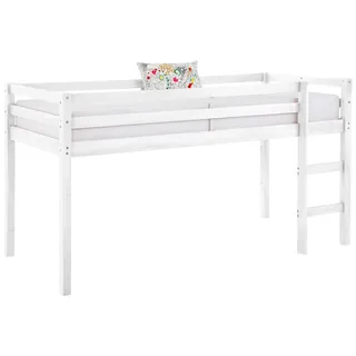 OTTO home Hochbett Alpi 103 x 208 cm Kiefer massiv weiß