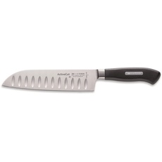 F. DICK Santoku, Küchenmesser, ActiveCut (Messer mit Klinge 18 cm, X30Cr13 Stahl, nichtrostend, 54° HRC) 89042182K, Schwarz