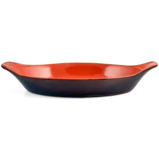 Vulkanische Ovale Backform Aus Keramik 35 Cm