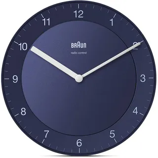 Braun BC06BL-DCF Klassik Funkwanduhr - Blau