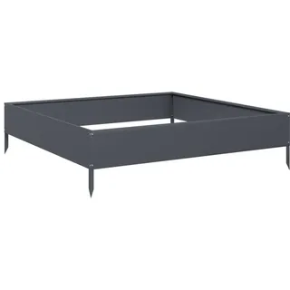 vidaXL Hochbeet 100 x 100 x 26 cm Anthrazit