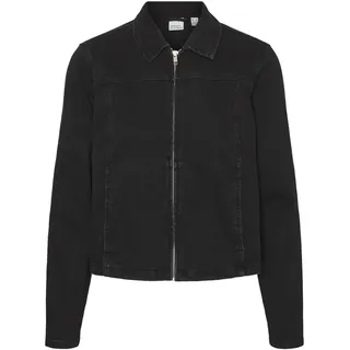 VERO MODA Damen Vmlaila Ls Biker Jacket Vi185 Boo Jeansjacke, Black Denim, XS