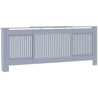 vidaXL MDF Heizkörperverkleidung Grau 205 cm - Grau