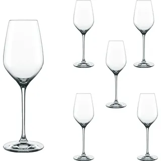 Spiegelau Topline Weißweinkelch, 6er Set, Weißweinglas, Weinglas, Kristallglas, 500 ml, 4190102 - Transparent