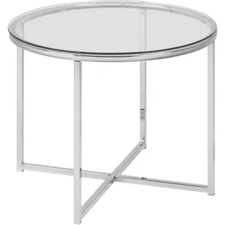 Actona Livetastic Beistelltisch, Klar Glas 55x45x55 cm
