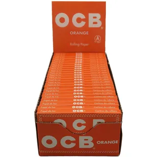 1 Box OCB Orange Zigarettenpapier - 50 Hefte à 50 Blatt