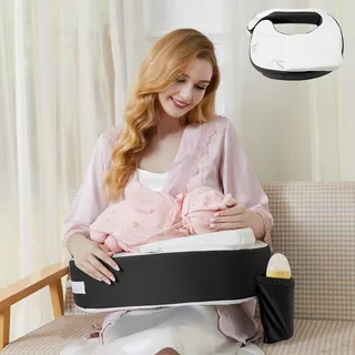 Dresime Stillkissen Klein Baby Ergonomisch Stillhörnchen mit Abnehmbarem Keilkissen Baby Keil Reflux Kissen,Anti-Rutsch,Memory Foam,Verbesserte Körperhaltung Unterstützung