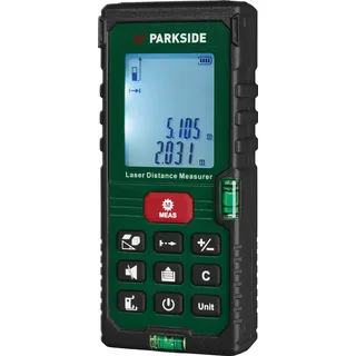 PARKSIDE Laser-Entfernungsmesser PLEM 50 D5 mit integrierter Wasserwaage