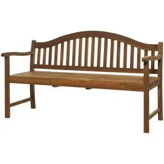 Butlers Gartenbank Banquette , Braun , Holz , 140x90x63 cm , Gartenmöbel, Gartenbänke