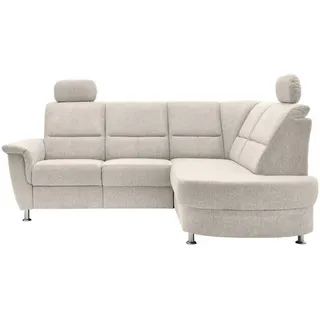 Livetastic Ecksofa , Beige , Textil , Uni , Ottomane rechts, L-Form , 231x184 cm , Made in Eu , Relaxfunktion, Rücken echt, USB-Anschluss, Herz-Waage-Funktion, USB-C-Anschluss , Wohnzimmer, Sofas & Couches, Wohnlandschaften, Ecksofas
