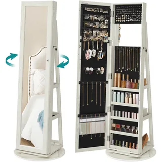 Songmics Schmuckschrank mit Spiegel