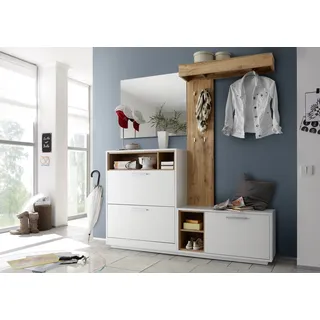 HBZ Garderobenschrank Milano 177 x 195 x 32 cm Weiß