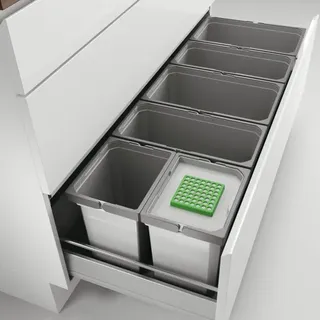 Cox Box 275 S/1200-6 Bio, Abfallsammler für vorhandene Auszüge, hellgrau
