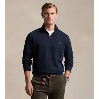 Polo Ralph Lauren für Herren. 710812963003 Pullover Navy Reißverschluss (XL), Lässig, Baumwolle, Langarm, Marine
