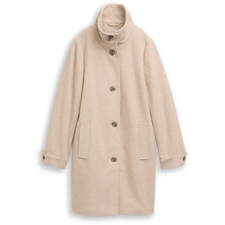 Tom Tailor 1047522 Mantel - Beige Heringbone - M
