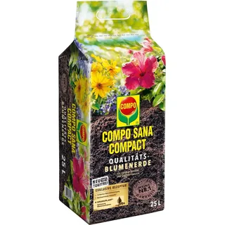 Compo Sana Compact Qualitäts-Blumenerde Torffrei 25 l