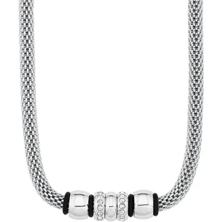 s.Oliver Collier für Damen mit Kristallen von Swarovski, Edelstahl, Silber