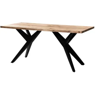 Livetastic Esstisch , Akaziefarben , Holz , Akazie , massiv , rechteckig , konisch , 100x76x200 cm , Holzmöbel, Holztische, Esstische Holz, Massivholztische