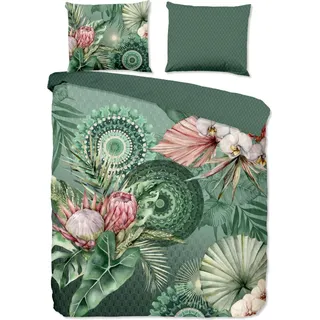 HIP Bettbezug "Mandalas und Blumen" - multi - (200x200/220 cm) - Baumwolle 100% Flanell