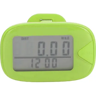 Wanderer -Schrittzähler Großes Digital Display Multifunktionales leichtes Genauigkeitsspeicher Schrittzähler für Männer Frauen Grün grün
