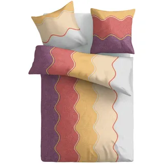 MOONLIGHT Bettwäsche »Pepe, 100 % Baumwoll-Seersucker« 2 Stk. tlg., bunt