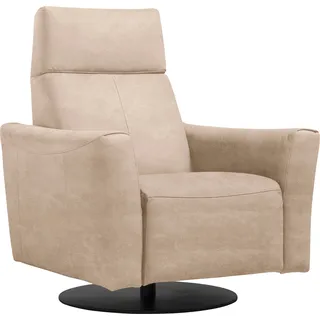 Egoitaliano Sessel »Blues Designsessel, Loungesessel,« drehbar, inkl. manuelle Relaxfunktion durch Push-Back-Mechanismus, gelb