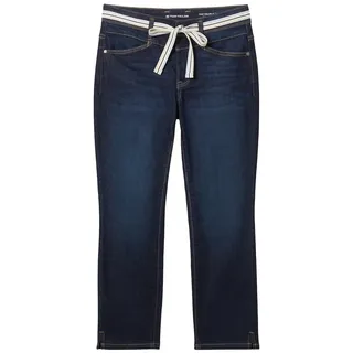 Tom Tailor Damen Alexa Cropped Jeans, blau, Uni, Gr. 28/26