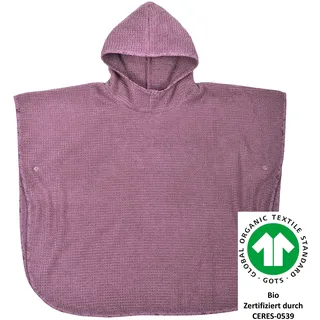 Wörner Badeponcho »at home« Biobaumwolle, maschinenwaschbar, trocknergeeignet, lila