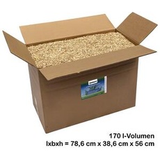 70 Liter Karton Jumbogras® Rindenmulch-Alternative, Garten-Mulch aus Miscanthus Elefantengras/Chinagras 1x 70 Liter Karton