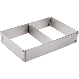 WEIS Backrahmen Edelstahl stufenlos verstellbar von 28 x 18 cm bis 52 x 33 cm