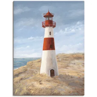 Artland Leinwandbild »Leuchtturm I« Gebäude 1 Stk. tlg. als Alubild, Outdoorbild, Leinwandbild, Wandaufkleber, versch. Größen, beige