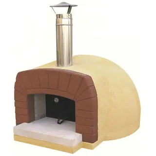 Linea VZ Etna - Holzbackofen für den Aussenbereich - mit Ø 85 cm Kochfläche - 3 Pizzen
