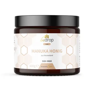 bedrop XXL Manuka Honig mit MGO 500+ (zertifiziert) Glas 600 g