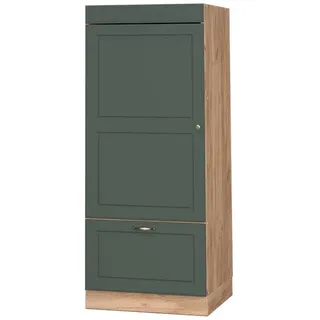 Vicco Hochschrank Mikrowellenumbauschrank 60 x 58 x 153,6 cm Grün-Gold
