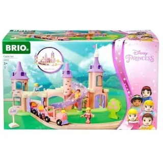 BRIO Disney Princess 33312 Traumschloss Eisenbahn-Set - Märchenhafte Ergänzung Holzeisenbahn - Empfohlen ab 3 Jahren & Bahn 33402 - Mittleres Schienensortiment