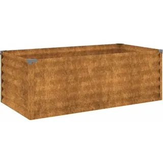 vidaXL Garten-Hochbeet 100 x 50 x 36 cm Cortenstahl - Braun
