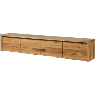 MASSIVMOEBEL24.DE Lowboard Wildeiche 220x40x40 natur geölt PURE OAK #120