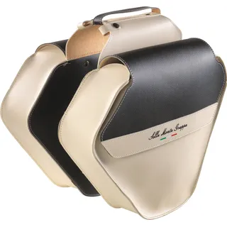 Selle Monte Grappa Monte Grappa Doppelbeutel 17.5L Mode Skay Cream Schwarz - Creme