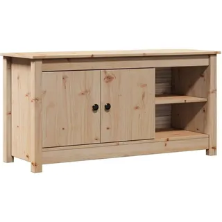 vidaXL TV Schrank Lowboard TV Möbel Tisch Board Sideboard Fernsehtisch Fernsehschrank HiFi-Schrank Wohnzimmer 103x36,5x52cm Massivholz Kiefer