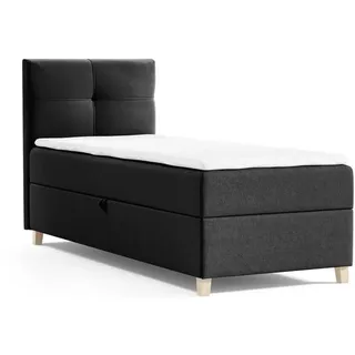 beautysofa HELEN MINI 90 x 200 cm Schwarz