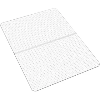 Vevor Stuhlmatte Bodenschutzmatte (1225 x 915 mm) Bürostuhlmatte rutschfester klarer Stuhlteppich aus PVC mit Noppen, sanftes Gleiten unter dem Schreibtischteppich für Heimbüro (rechteckig)