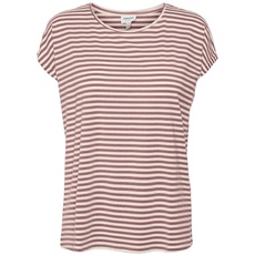 Bild Damen Vmava Plain Top Stripe Ga JRS Noos Shirt, Nostalgia Rose/Stripes:Pristine, S EU