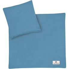 Bild Kinderbettwäsche Musselin Bettwäsche, Blau