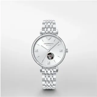 EMPORIO ARMANI MECCANICO Mod. GIANNI T-BAR - Silber