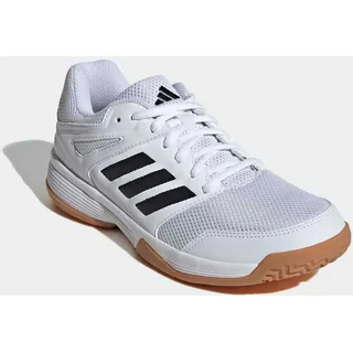 adidas Hallenschuh ADIDAS PERFORMANCE "SPEEDCOURT IN", Damen, Gr. 38, schwarz-weiß (cloud weiß, core schwarz, gum10), Synthetik, Textil, Schuhe Hallenschuh, geeignet für jeden Hallensport