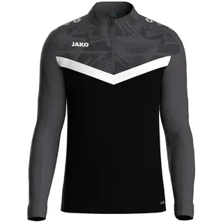 Jako Kinder Trainingstop Ziptop Iconic 8624-801 128 - Schwarz/Anthrazit - 128