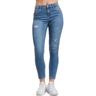 ONLY Damen ONLDAISY REG Push UP SK ANK Dest DNM Box Jeans, Medium Blue Denim, 26W x 32L