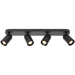 LUCIDE Strahler 1-flg. schwarz Metall 10,5x10,5x63 cm