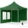 Faltpavillon 3 x 3 m inkl. 2 Seitenteile Dunkelgrün