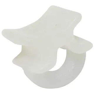 GARDINIA Querbügel-Gleiter Maxi, Mit Querbügel, Für Gardinenschienen und -stangen mit 6 mm Laufkanalbreite, 50 Stück, Kunststoff, Weiß